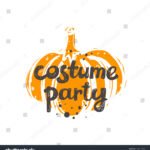 stock vector halloween costume party logo icon and label for your design lettering celebration motivational 1186215838
